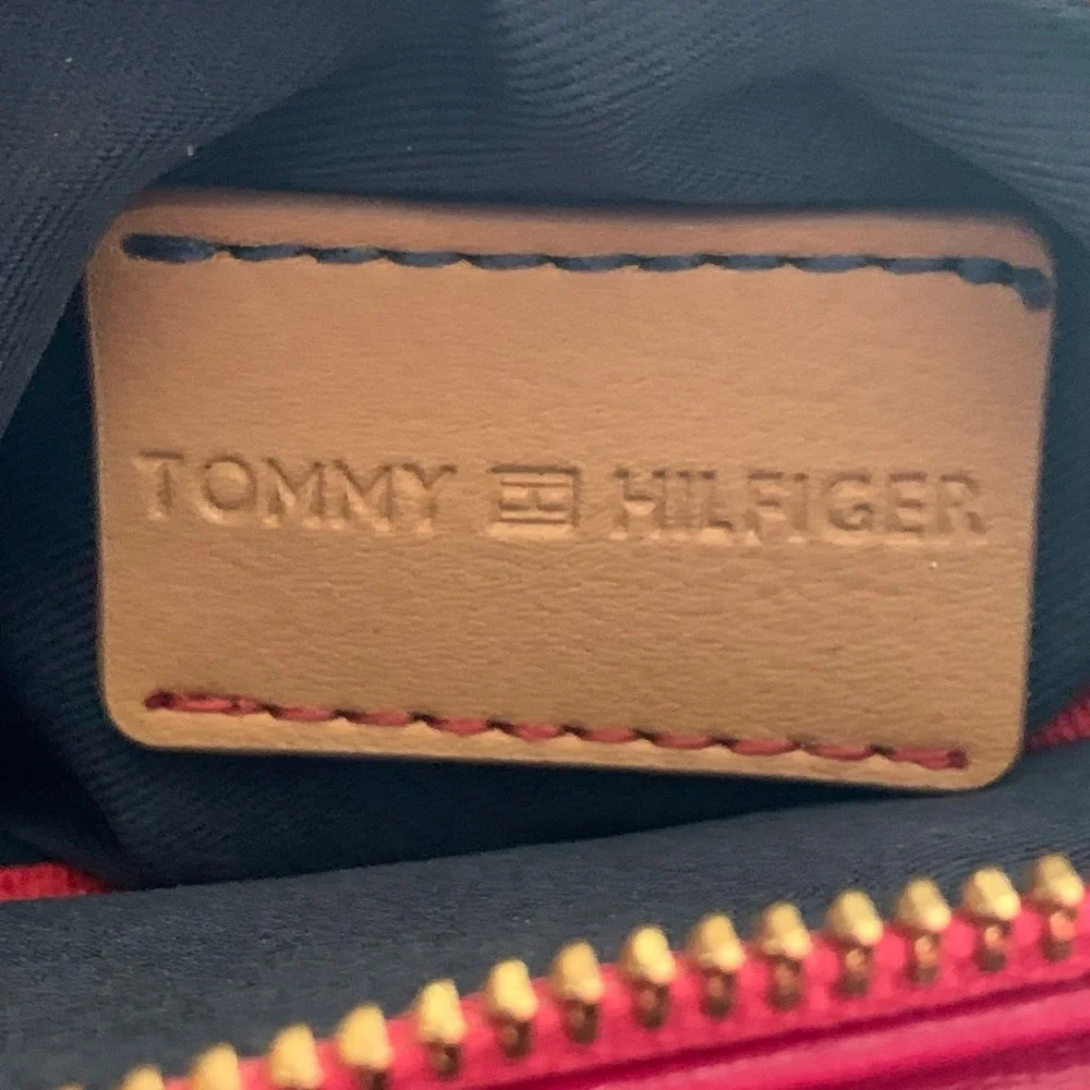 Tommy Hilfiger Crossbody Pink Handbag Minimalist Purse Shoulder Bag Classic